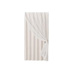 インテリア イリス×フローラ ダブルカーテン H2000×W1000 ライトベージュ 新生活 遮光 遮光カーテン レースカーテン ドレープカーテン