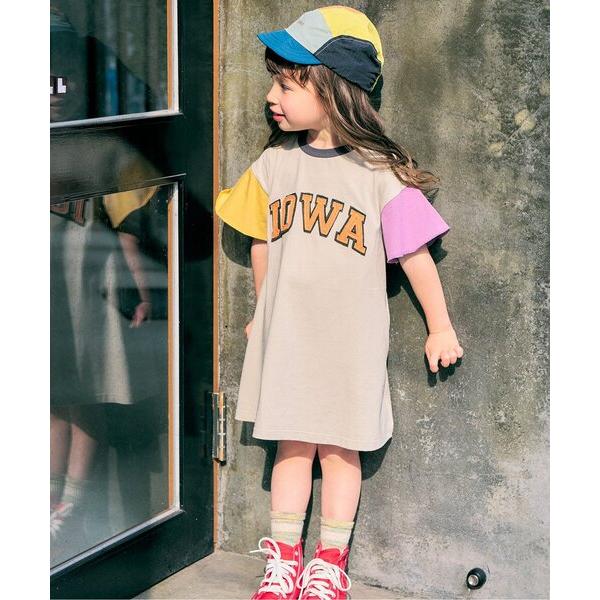 ワンピース 「リンク」GIRLS　ロゴアップリケワンピース キッズ 子供服 女の子