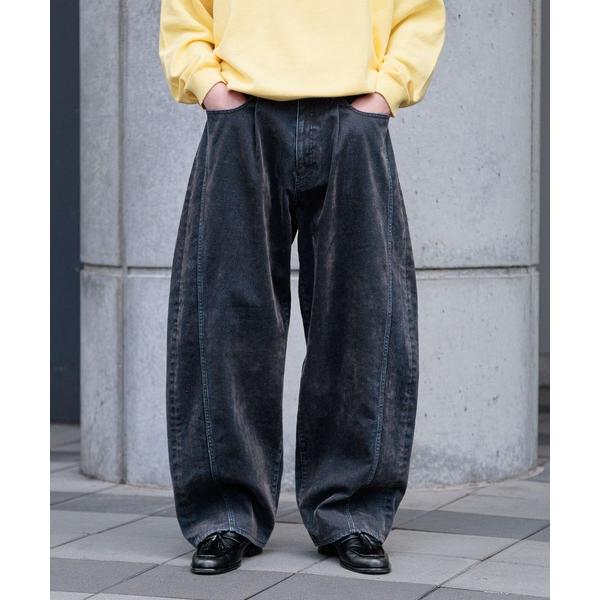 ジーンズ Flocked Denim Barrel Buggy Pants/フロッキーデニムバレルパ...