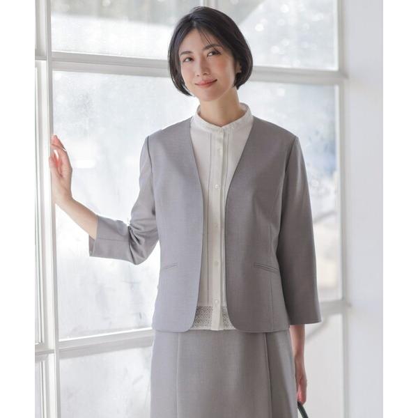 ジャケット ノーカラージャケット 「定番人気・セットアップ対応」OXIJEWEL ストレッチ ノーカ...