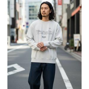 トレーナー スウェット CREW / BANKS JOURNAL(バンクスジャーナル)スタンダードシルエットプリント長袖クルーネックスウェットトレーナ メンズ レディース