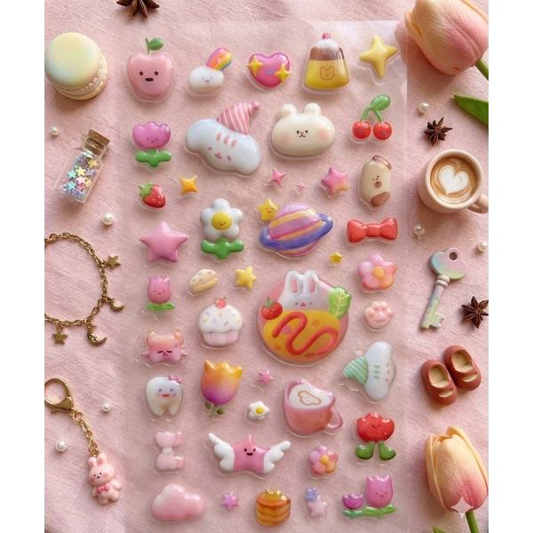 ステッカー ぷくぷくエアーバブルシール