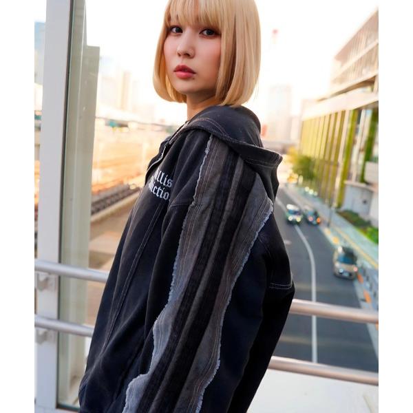 パーカー GA 切替DENIM ZIP HOODIE メンズ レディース