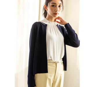 カーディガン パールボタンニットカーディガン「毛玉になりにくい・洗える」 レディース