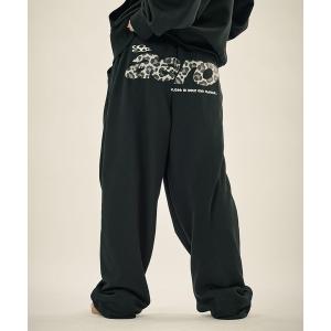 スウェットパンツ ジャージ Buyer's Select/「SET-UP着用可能」総柄ロゴプリントスウェットパンツ メンズ レディース