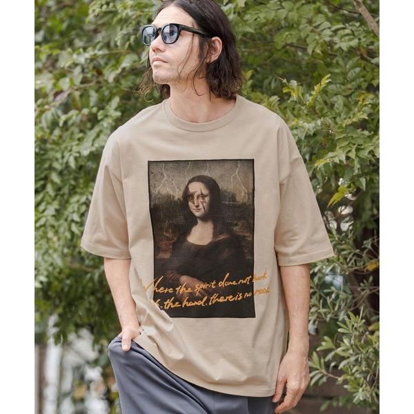 tシャツ mt10263- ビッグシルエットプリントT（Mona Lisa） Tシャツ(CASD-1...