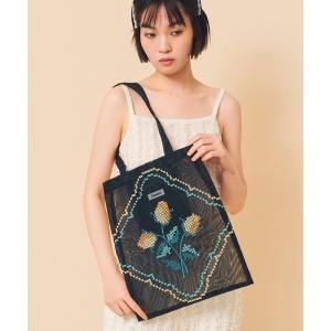 トートバッグ Casselini(キャセリーニ)チュール刺繍トート レディース
