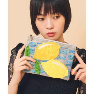 ポーチ Casselini(キャセリーニ)チュール刺繍ポーチ レディース