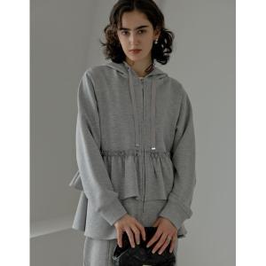 ブルゾン アウター 「2026S/S COLLECTION」「MEISM by Re:EDIT」ダンボールフリルティアードフーディブルゾン レディース