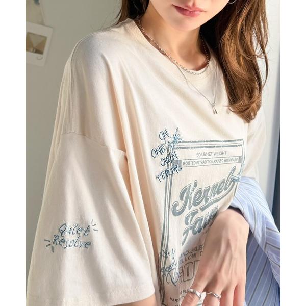 ワンピース 「JaVa ジャバコラボ」ゆるっと１枚コーデの主役♪綿100%ヴィンテージプリント半袖刺...