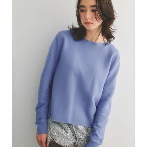 ボートネックニットセーター レディース