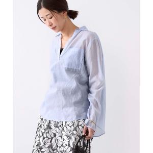 IENA（イエナ） ブラウス シャツ Maison IENAシルクコットンシアー