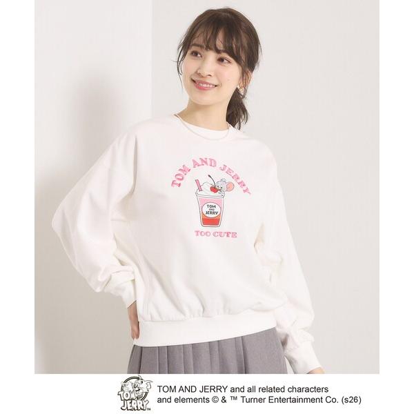 トレーナー スウェット TOM AND JERRY 裏毛プルオーバー レディース