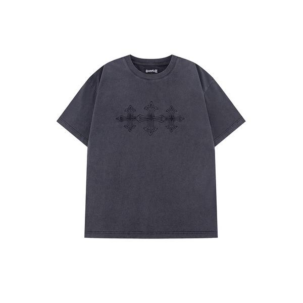 tシャツ Tシャツ｜Vintage Wash Embroidery Cross Tee｜SUPPLI...