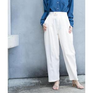 ワイドパンツ パンツ バレルレッグチノパンツ「洗濯機OK」 レディース