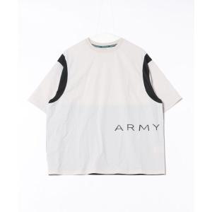 tシャツ 「ARMYRICH/アーミーリッチ」接触冷感スパンデックスメッシュ配色Tシャツ メンズ レディース