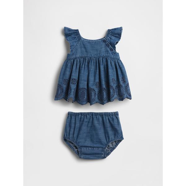 セットアップ デニム アイレット コーデセット (ベビー) キッズ 子供服 女の子