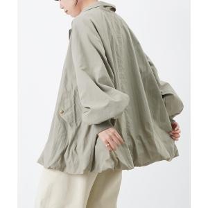 コート アウター LC/LLL ミドル丈バルーンコート レディース