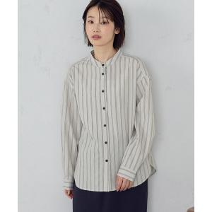 ブラウス シャツ ドビーストライプシャツ レディース