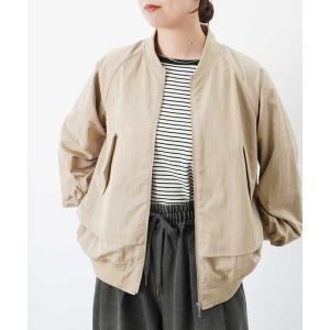 ブルゾン アウター LC/LLL リブレイヤード風ブルゾン/ペプラムデザインブルゾン レディース