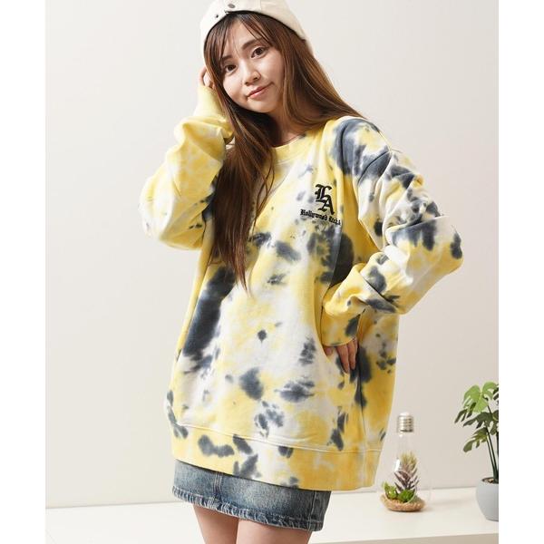 トレーナー スウェット LA刺繍 タイダイ染 ルーズスウェット / LA Embroidery Ti...
