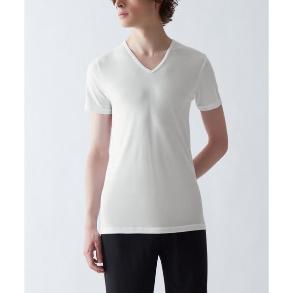 インナーシャツ 肌着 アセドロン VネックTシャツ 鹿の子 ベタつき瞬時にどこへやら メンズ