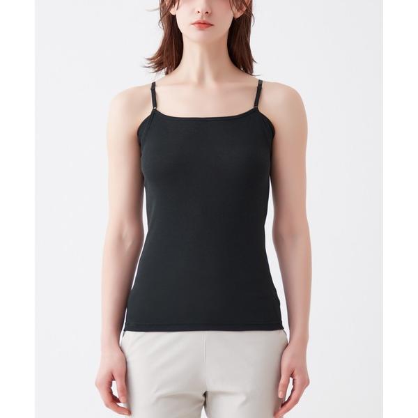 インナーシャツ 肌着 アセドロン 汗取り付きキャミソール ベタつき瞬時にどこへやら レディース