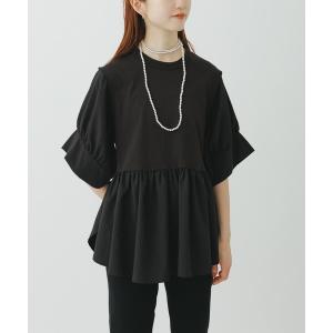 tシャツ 「サステナブル」・「定番」バウンスカフスプルオーバー/接触冷感/UVカット レディース