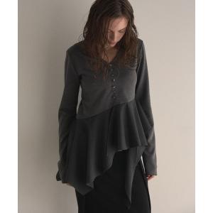 tシャツ Peplum Henry Tops レディース