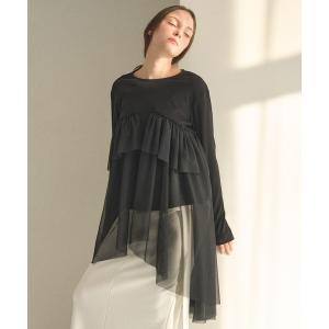 tシャツ Tulle Tail Mix Tops レディース