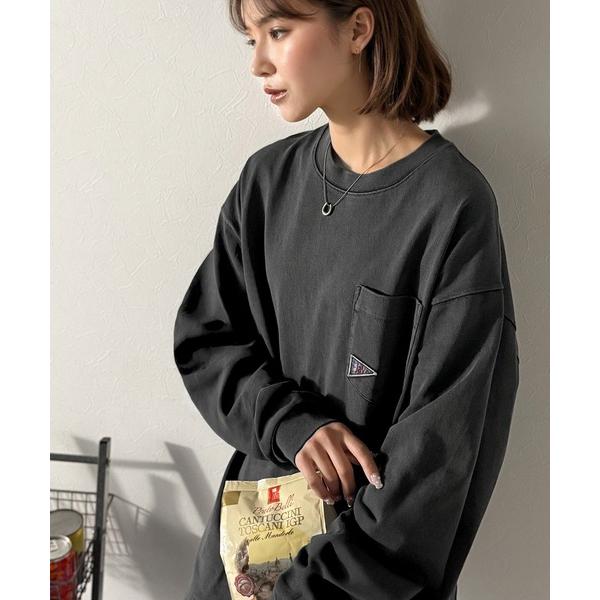「Java」 長袖カットソー X-LARGE チャコール レディース