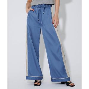 「A + TOKYO」 イージーパンツ 2 ブルー レディース