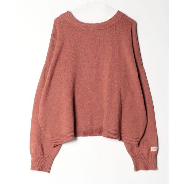 「Java」 長袖ニット LARGE ブラウン レディース
