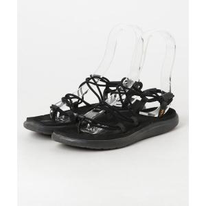 「Teva」 フラットサンダル US6 ブラック レディース