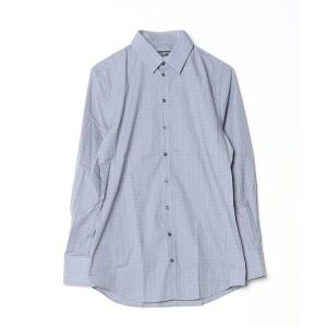 「DOLCE&GABBANA」 チェック柄長袖シャツ 40 ネイビー メンズ