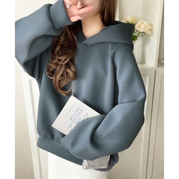 「Java」 プルオーバーパーカー MEDIUM ブルー レディース