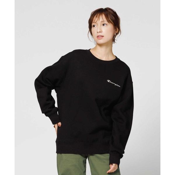 「Champion」 スウェットカットソー M ブラック レディース