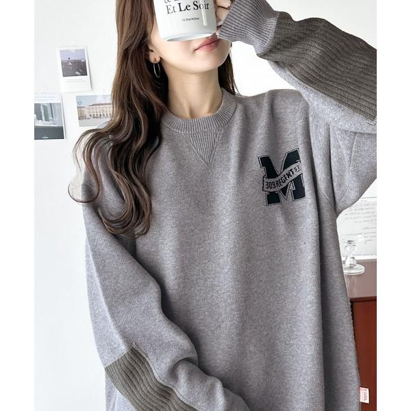 「Java」 長袖ニット LARGE グレー レディース