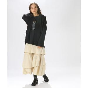 「niko and...」 フレアスカート FREE ベージュ レディース