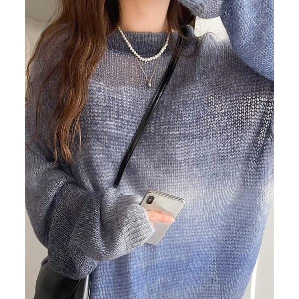 「Java」 「classicalelf」長袖ニット X-LARGE ブルー レディース