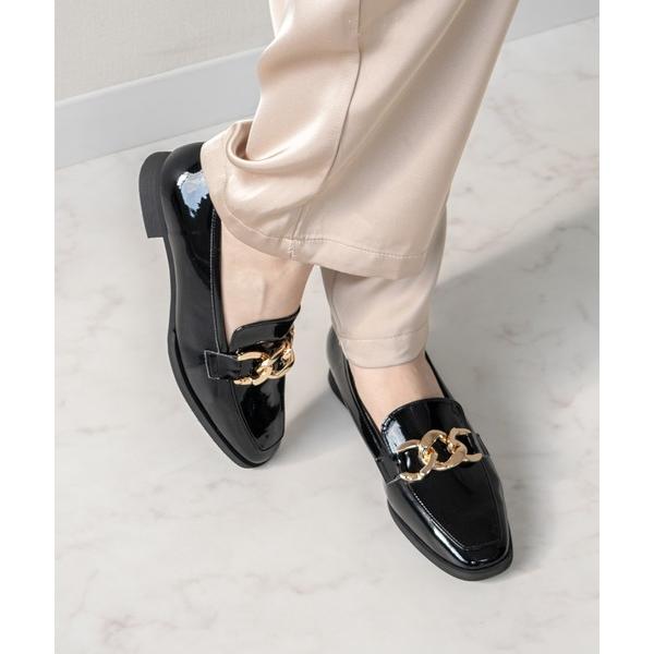 ローファー 「Bridget Birkin」チェーンアクセサリーローファー(561631) レディー...