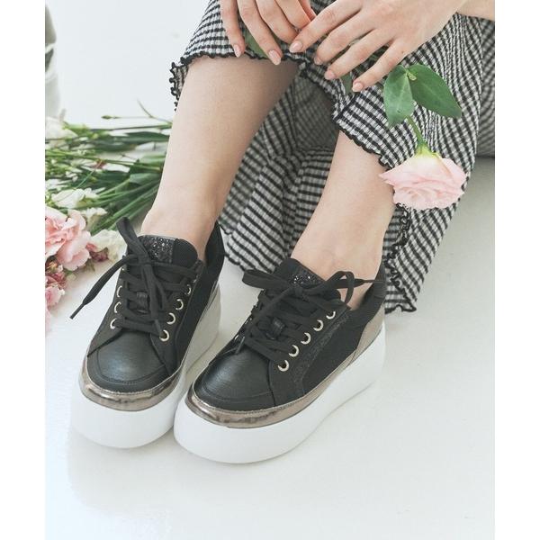 スニーカー 「Bridget Birkin」グリッターメッシュスニーカー(565011) レディース