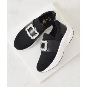 スニーカー 「Bridget Birkin」ビジューバックルニットスニーカー(565013) レディース