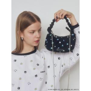 ハンドバッグ 「はぴだんぶい」GATHER HANDLE PATTERN MINI BAG