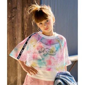 アンサンブル メッシュショートトップス+ロゴキャミソールセット キッズ 子供服 女の子｜ZOZOTOWN Yahoo!店