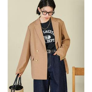 ジャケット テーラードジャケット 入学式 卒業式 接触冷感/UVカット LINEN TOUCH ダブルブレストジャケット/リネンタッチ ジャケット