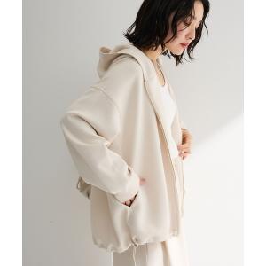 パーカー 「OTONAパーカー」ダブルZIP裾ドロストパーカー レディース