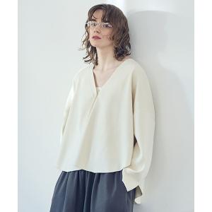 カーディガン 「natural by clip」12ゲージサークルVネックカーディガン レディース