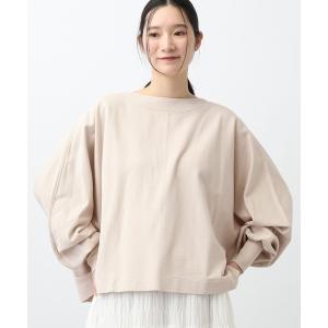 tシャツ 「natural by clip」ミニ裏毛Ｗバイオゆるプルオーバー レディース