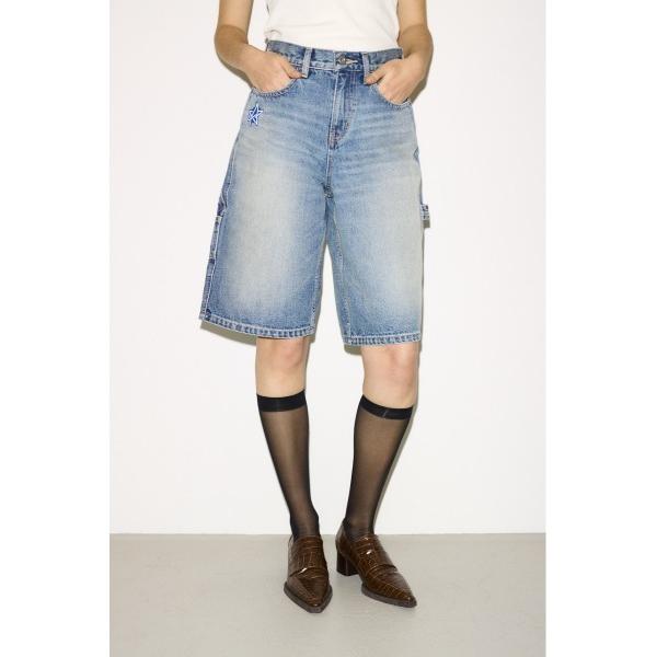 ジーンズ デニム デニムパンツ ESQWE PAINTER HALF PTTHROW エスクェペイン...